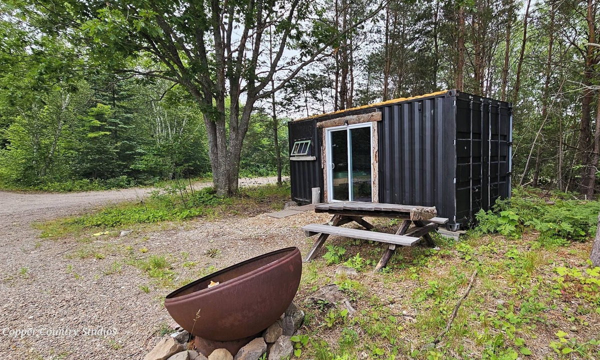 Ahmeek Cabin | Container Conversion on the property of the Historic Ahmeek Copper Mine!!
