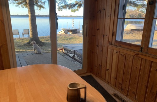 Hackensack Cabin | 6 bedroom Lake Home, w Private 160' lake front-sleeps 8-10 in the winter months