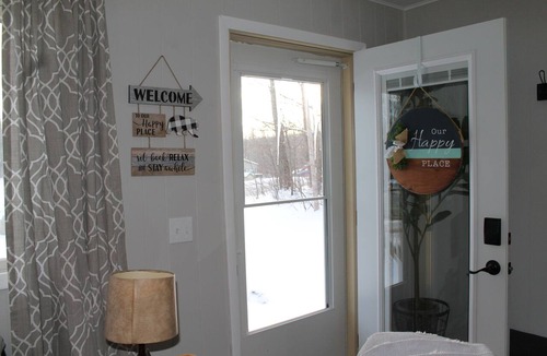 Gaylord Cabin | Deer-View Cabin - Remodeled Cabin with Spacious Yard and Cozy Living