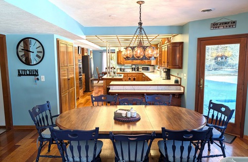 Lake Township House | NEW! The Lighthouse - Large Family-Friendly and Dog-Friendly Home on Big Platte Lake with Central A/C!