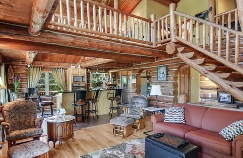 South Boardman House | Riverfront Beach Lodge Home in the Heart of Snowmobile Trails