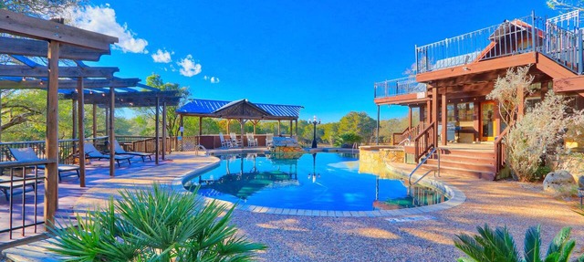 Amazing Ranch Sleeps 42 Plus! Located On 75 Acres With A Pool And Barn in Wimberley