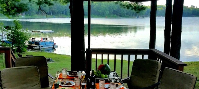 Crooked Lake lakefront Cabin in the Amish Hills in Curran