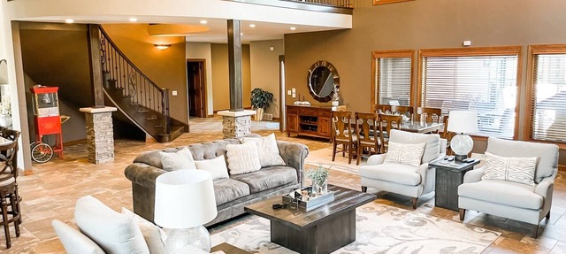 EAA Availability - Modern estate with entertaining space & inground pool in Oshkosh