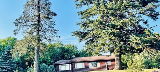 EAGLE LODGE - Large log cabin on the E. Fork of Chippewa River in Loretta