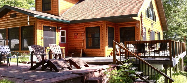 Get Away From It All At This Private One Family Log Cabin in Spurr Township