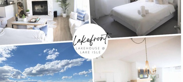 Gorgeous Lakefront Cottage, Private beach & Ice Fishing Shack🎣 45 min from Edm in Gainford