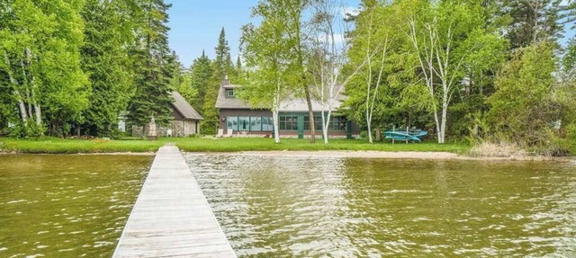 Lakefront home with Platte Lake views - private dock, kayaks & paddleboards in Beulah