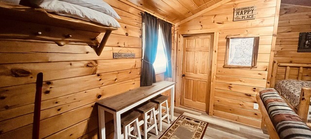 Log Cabin with Hot Tub 2 Miles from Crystal Mountain! in Thompsonville