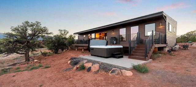 Luxury Mid-Century Retreat with Private Hot Tub Near Capitol Reef National Park, Utah in Wayne County