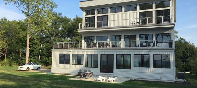 Newer Beachfront Contemporary, Unparalleled Views in Benton Harbor