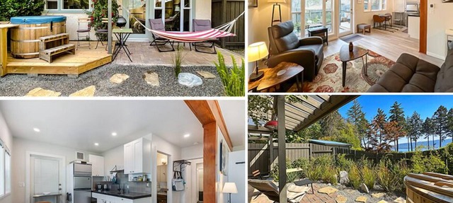 Oceanfront Spa | Oceanview Ensuites | All Seasons in Denman Island