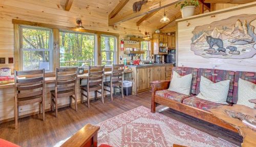 Outdoor Oasis w/Fire Pit & Dock: Galion Log Cabin in Galion