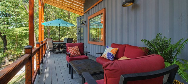 Peekabo Lake Views! Cabin Tiny Home w/Fire Pit in Jay