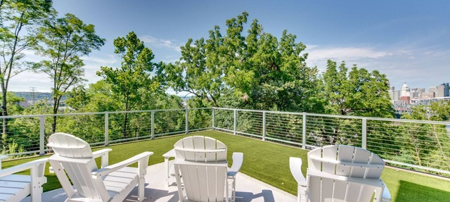 Private retreat with great views of downtown Cincinnati in Covington
