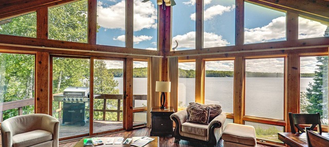 Sauna & Pool Table: Family Home on Lake Chicagon in Iron River