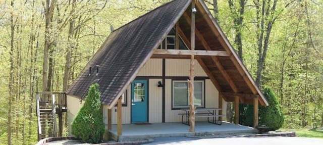 Stunning Aframe Cabin with Deck in Bloomington