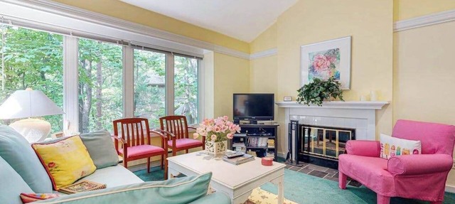 Upper-level condo with forest views, fireplace, soaking tub & high-speed WiFi in Glen Arbor