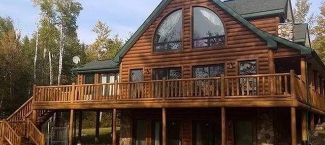Upscale Lake Home on Beautiful 915 Acre Solberg Lake, Phillips WI in Phillips