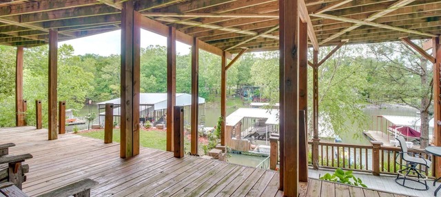 Waterfront, large covered boat slip provided, carport for 1 plus xtra parking in eucha