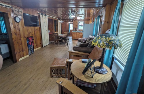 West Branch Cabin | The Henry Lodge: Relaxing Up North retreat close to ORV trails, lake, and bar.