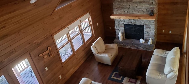 Three bedroom hide-a-way with spacious deck over looking Island Lake. in Park Rapids