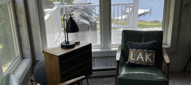 UP lakefront cabin on warm inland lake across the street from Lake Superior in Brimley