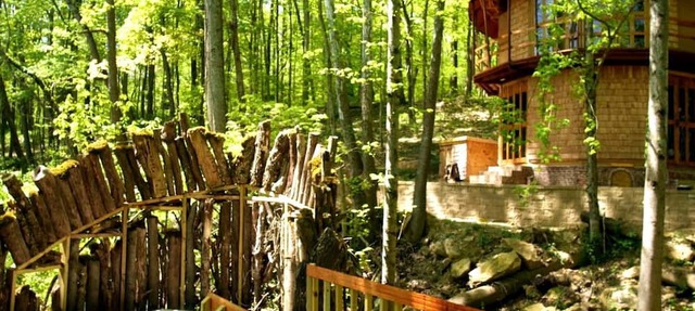 Private Tower Retreat with Outside Rooftop Tub in Indiana in West Baden Springs
